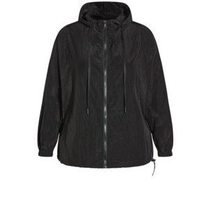 Zim & Zoe Women's Lightweight Relaxed Fit Active Jacket Size 20 NWT Black